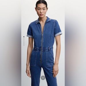 Mango denim jumpsuit